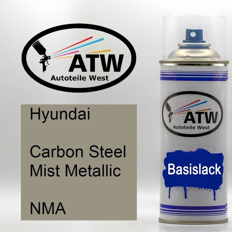 Hyundai, Carbon Steel Mist Metallic, NMA: 400ml Sprühdose, von ATW Autoteile West.